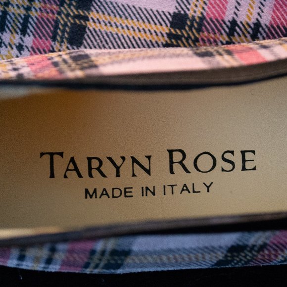 NEW! Taryn Rose Breck Plaid Pink Shoes Size 42. - Picture 5 of 11